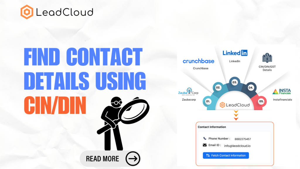 Find Contact Details using CIN/DIN